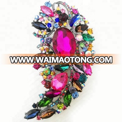 Brooches Type and Rhinestone,Crystal Main Stone wedding invitation brooch wholesale