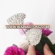 20cm stem single heart crystal flower brooch pin bouquet rhinestone stick for decoration